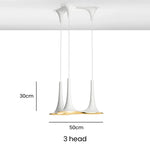 Minimalist Gold & White Pendant Light for Living Room & Bedroom
