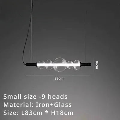 Modern Glass LED Pendant Light for Living and Dining Room Bedroom Chandelier