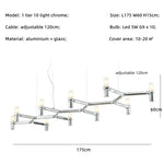 Afralia™ Metal Pendant Chandelier LED Lighting Fixture for Modern Luxury Foyer, Stairs & Indoor