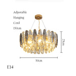 Crystal Chandelier Pendant Light for Living Room Bedroom Foyer
