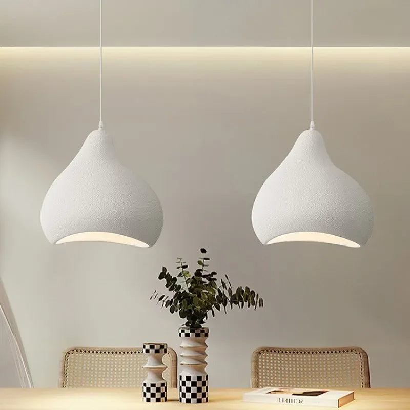 Afralia™ Nordic Wabi Sabi LED Pendant Chandelier: Elegant Dining Room & Bar Hanging Lamp