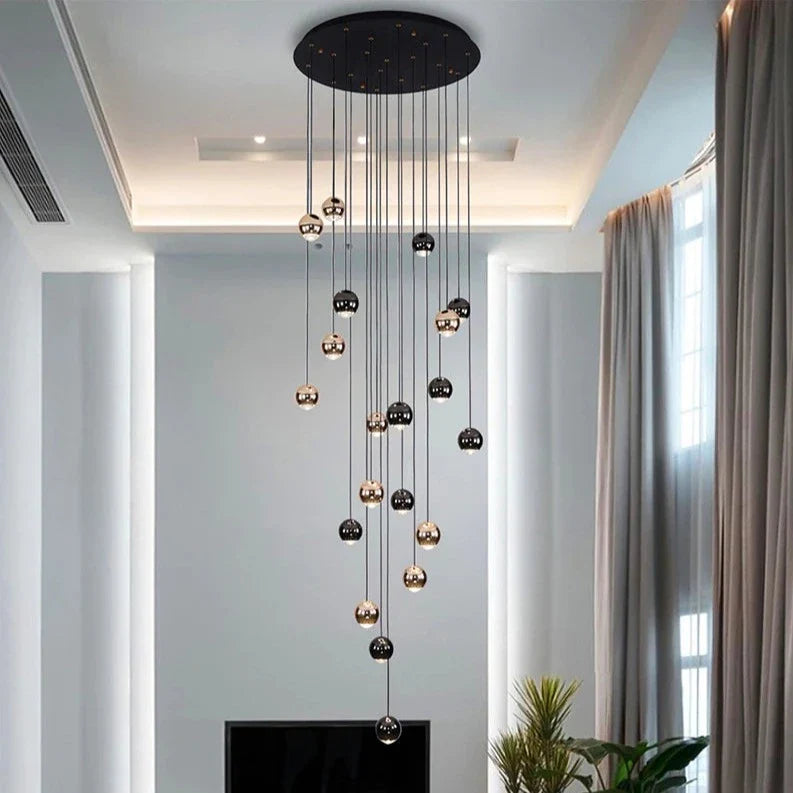 Multi Pendant Modern Foyer Chandelier