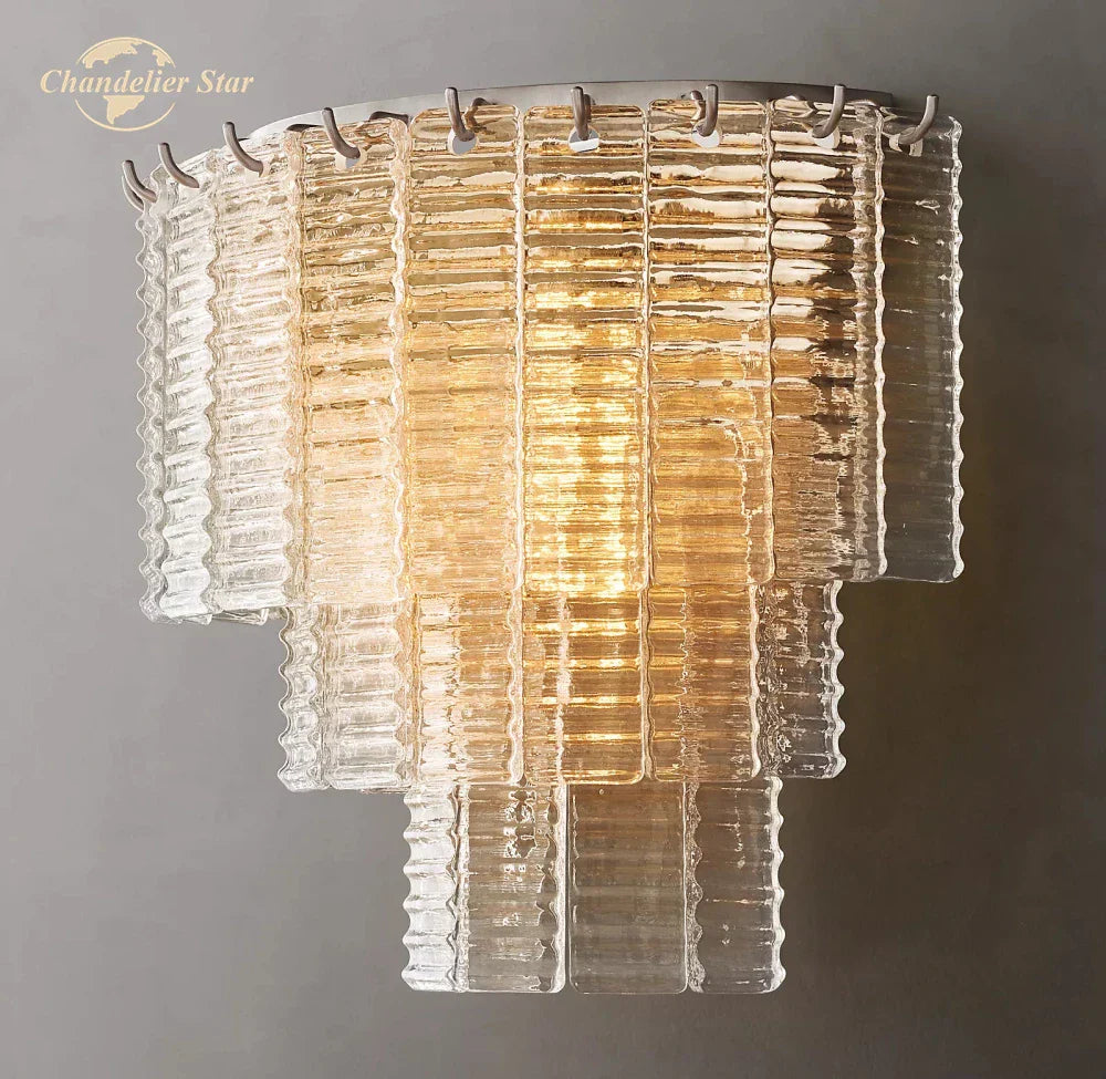 Sirene Glass Wall Lamps for Bathroom Living Room Bedroom Indoor Lighting