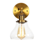 Afralia™ Gold LED Wall Sconces Iron Loft Retro Home Bedroom Lamp