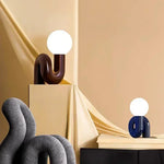 Resin Table Lamp: Modern Design for Bedroom & Living Room