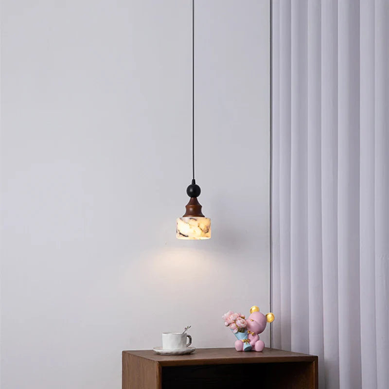 Natural Stone LED Pendant Lamp for Home Decor Living Dining Room