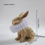 Rabbit Resin Table Lamp for Kids Room Decor