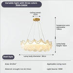 Crystal Shell Chandelier for Modern Luxury Living Room and Dining Room