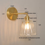 Nordic Modern LED Glass Wall Light Fixture for Bedroom, Living Room, Porch