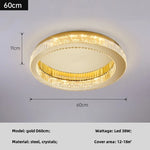 Modern K9 Crystals Dimmable LED Ceiling Light - Art Decor Luminarias