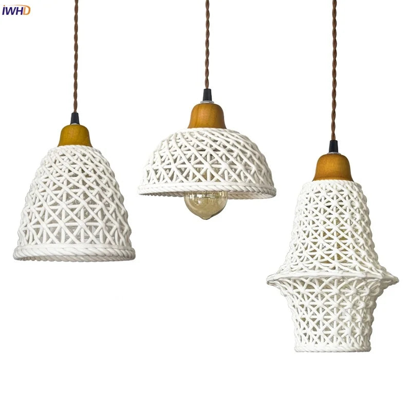 Afralia™ Ceramic LED Pendant Light for Kitchen Dining Living Room