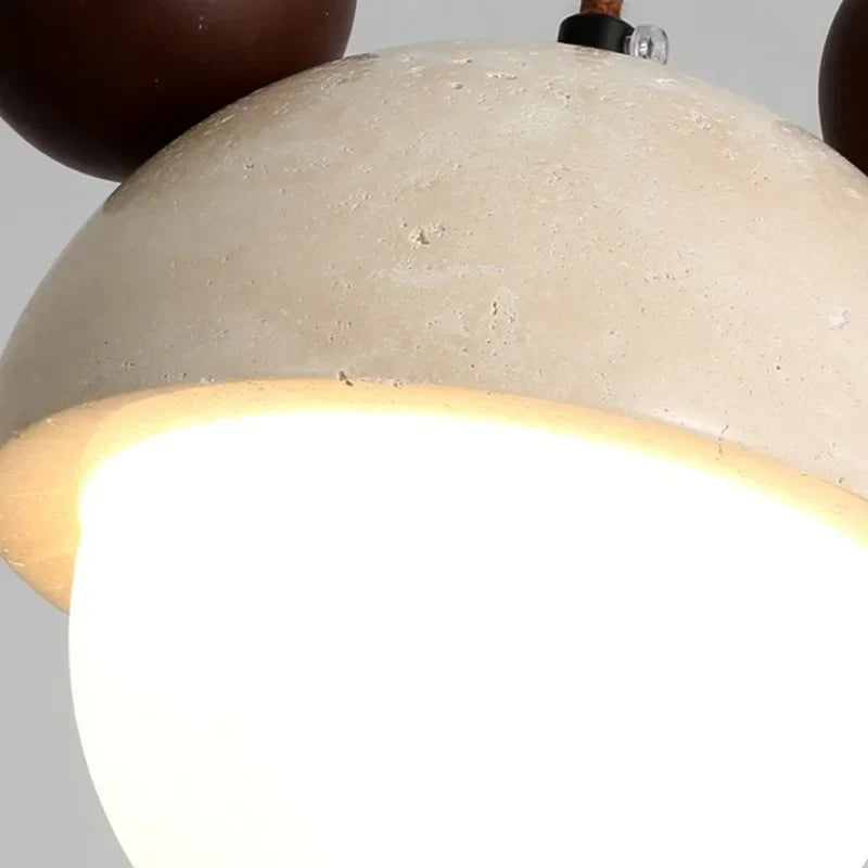 Afralia™ Stone LED Hanging Lamp: Nordic Modern Pendant Lighting for Living Room & Bedroom