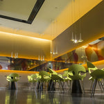 Minimalist Gold & White Pendant Light for Living Room & Bedroom