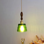 Amber Pendant Light: Nordic Copper Hanging Lamp for Modern Home Decor