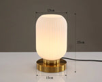 Nordic Glass Table Lamp - Study Bedroom Bedside Modern Living Room Decor