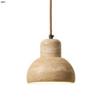 Yellow Travertine LED Pendant Lamp - Modern Nordic Home Decor
