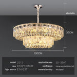 Crystal Ring Chandelier: 2024 Luxury Bedroom Dining Room Lighting