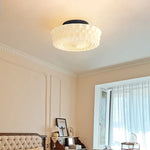 Glass Ceiling Lamp with E27 Light Bulb for Bedroom Living Room