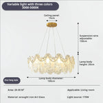 Crystal Shell Chandelier for Modern Luxury Living Room and Dining Room