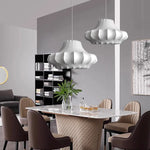 Silk LED Chandelier Pendant Light for Nordic Home Decor