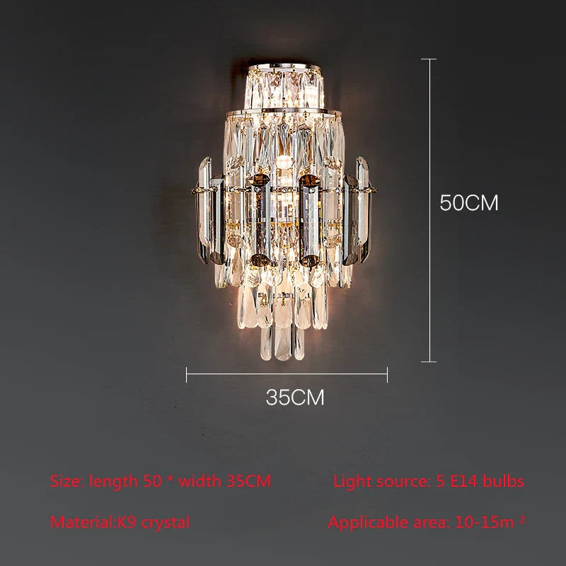 Lazzo Crystal Wall Sconce