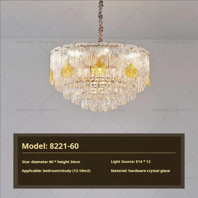 European Crystal Chandelier Light for Luxury Living Room, Dining Room, Hall and Villa