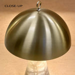 Copper Marble Table Lamps Gold Stone Desk Lighting Bedside Decor Items