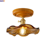 Brass Glass Ceiling Lamp Modern LED Light Fixture - Elegant Home Decor