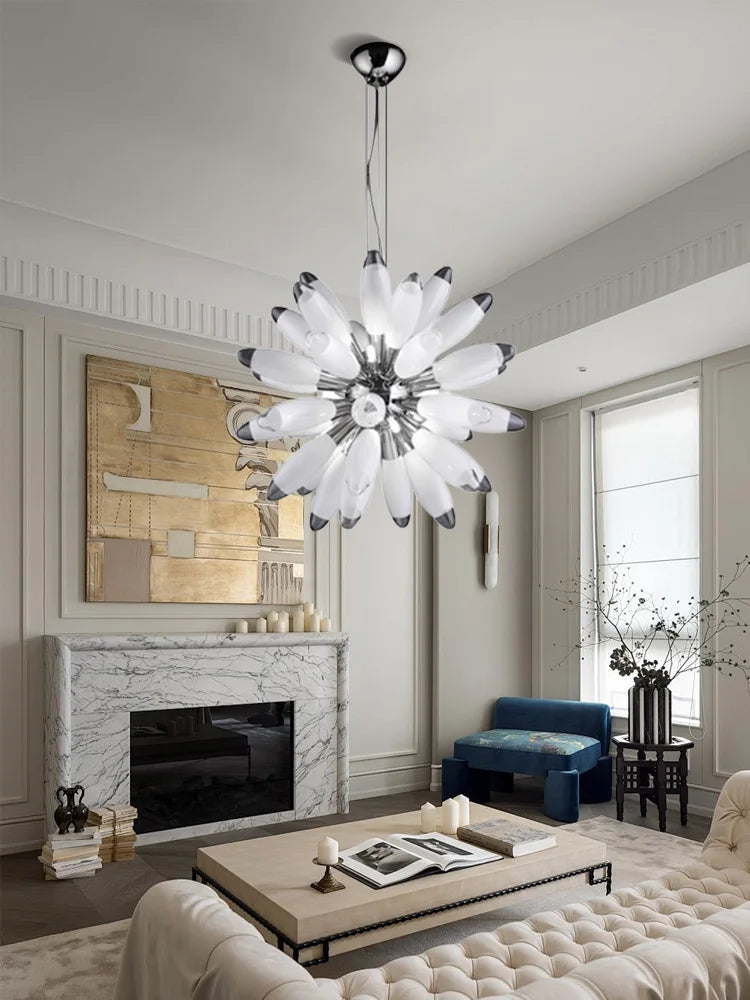 LED Globe 2025 Chandelier in Chrome/Gold - Spectacular Lighting Fixture