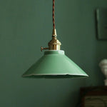 Afralia™ Cyan Ceramic LED Pendant Light for Loft Cafe Bar Decor