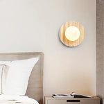 Yellow Cave Stone LED Wall Sconce with Pull Chain, Modern Glass Stair Light