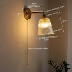 Vintage LED Wall Light Glass Copper Applique Da Parete
