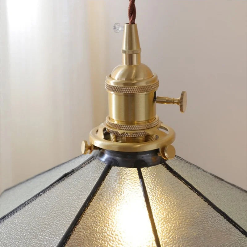 Gray Glass LED Pendant Light Fixture with Adjustable Hang Lamp