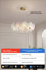 Afralia Petals Crystal Chandelier Light: French Living Room & Dining Room Luxury Lighting
