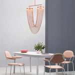 LED Aluminum Ceiling Chandelier Lighting Hanging Lamps for Foyer