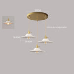 White Ceramic LED Pendant Lamp Modern Hanging Light Fixtures