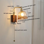 Nordic LED Glass Wall Lamps for Bathroom Living Room Bedroom Stair Light Fixtures