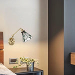 Afralia™ Nordic Glass LED Wall Lamp Mirror Loft Stairs Living Room Bedside Night Light