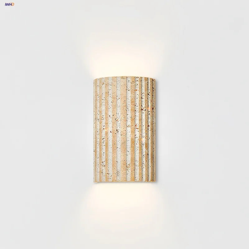 Yellow Cave Stone Wall Light Fixture for Home Decor and Lighting Integration