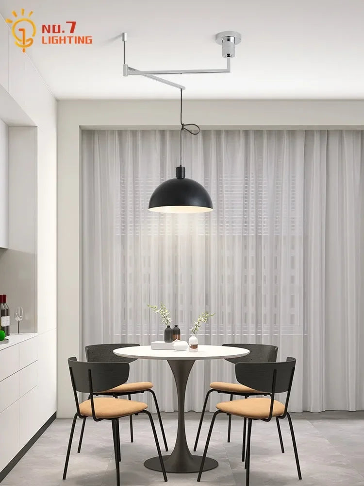 Retractable Pendant Lights LED E27 Modern Hanging Lamp for Restaurant, Living Room, Cafe
