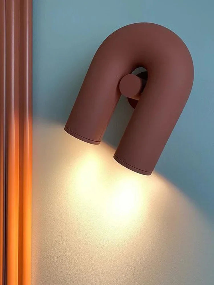 U-shaped Wall Lamp Background Beside Sconce Light Nordic Lighting Living Room Corridor