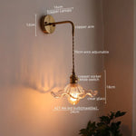 LED Copper Wall Light for Bathroom Mirror and Hallway - Glass Luminaria De Parede