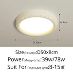 Nordic Flower LED Ceiling Light Cream Green White Round Bedroom Hotel Bathroom Afralia™