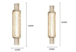 Crystal Glass Bubble Wall Lights - Gold Color LED Mounted Bedroom Wall Lamps