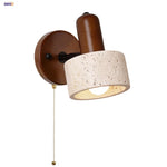 Yellow Cave Stone LED Wall Light Fixture with Pull Chain Switch