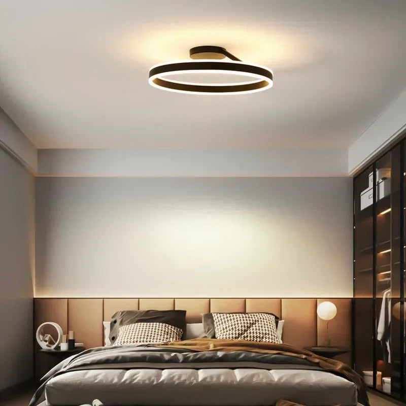 Scandinavia Ring Ceiling Chandelier Dimmable Pendant Light for Living Room