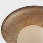 Afralia™ Yellow Cave Stone LED Pendant Lights Natural Wood Hanging Lamp