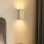 Yellow Travertine COB LED Wall Light for Nordic Living Space