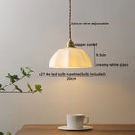 Ceramic Copper LED Pendant Lamps Modern Hanging Light Fixtures