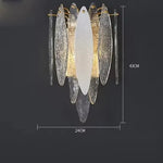 Art Deco Glass Iron LED Chandelier for Dinning Room